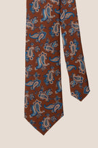 Paisley Print Brown