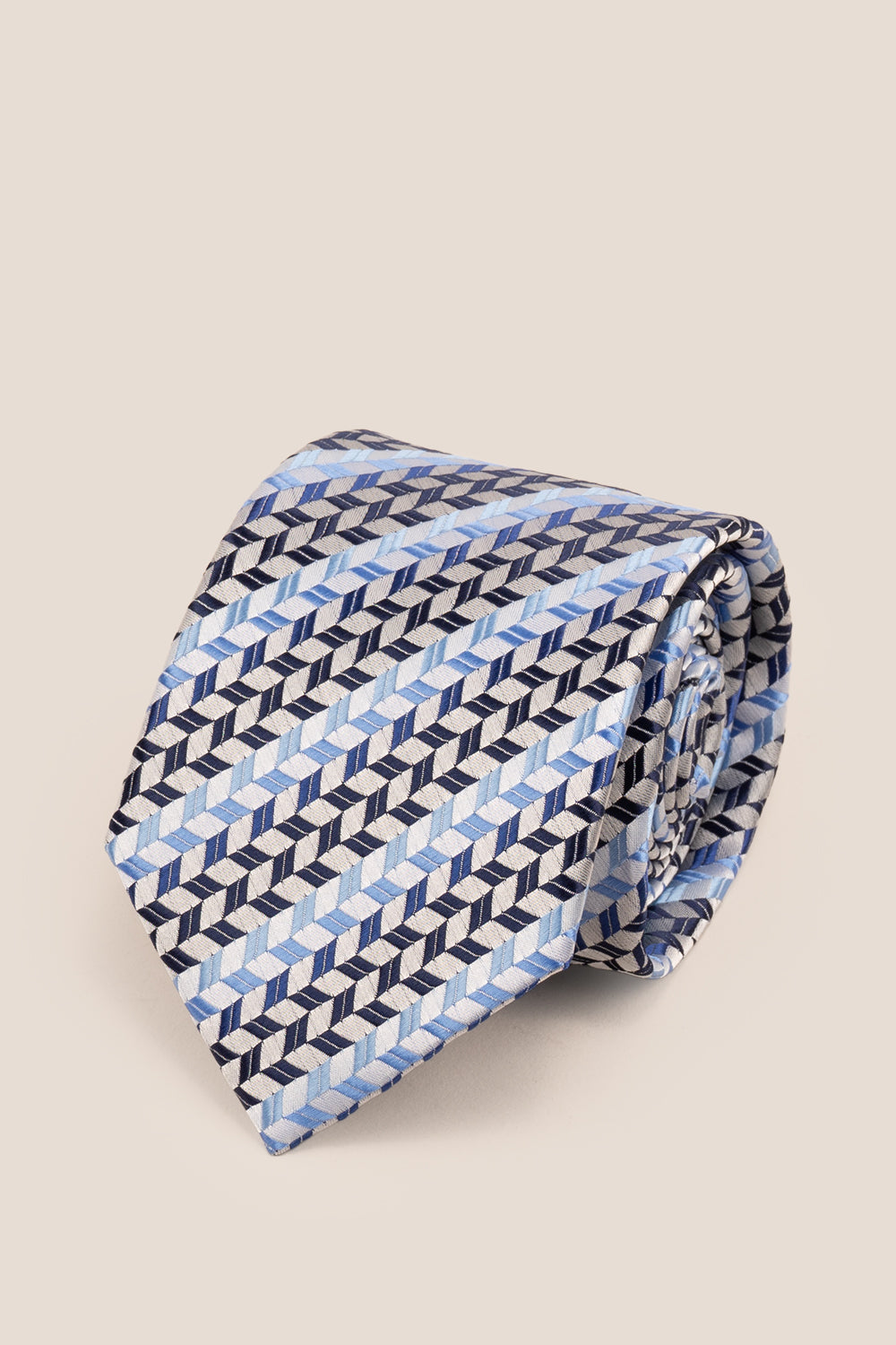 Geometric Stripes Blue Navy Black