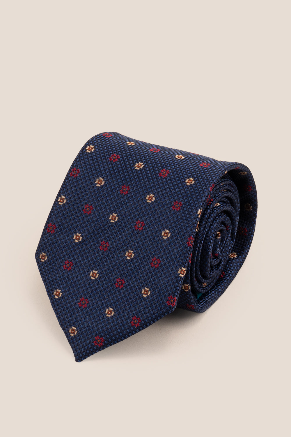 Chequered Floral Navy