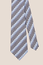 Geometric Stripes Blue Navy Black