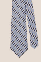 Geometric Stripes Blues