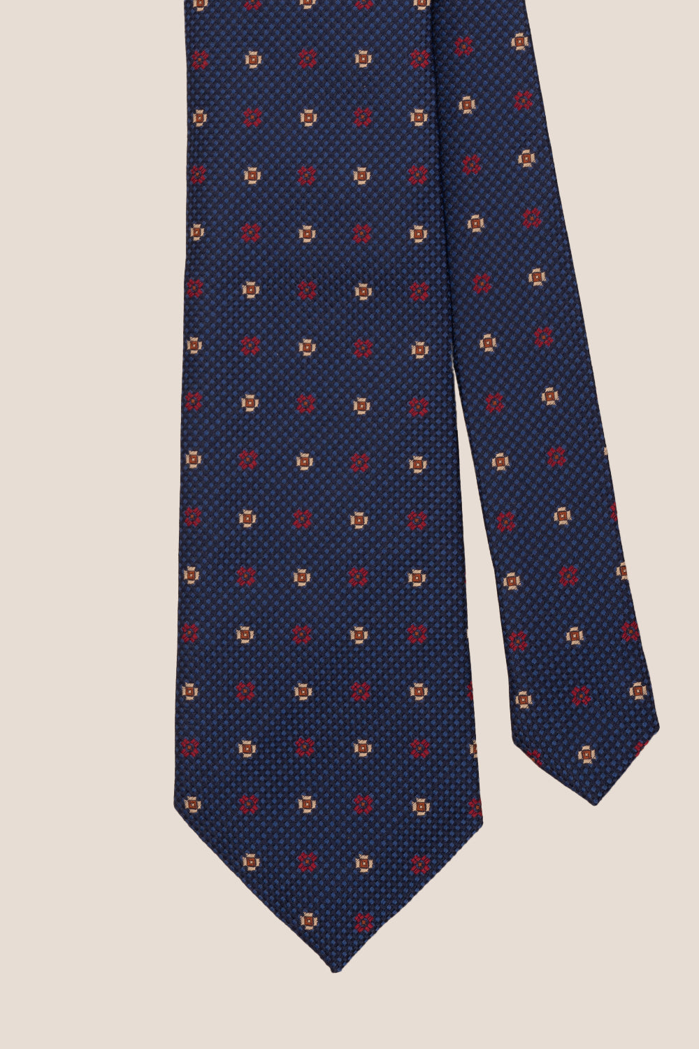 Chequered Floral Navy