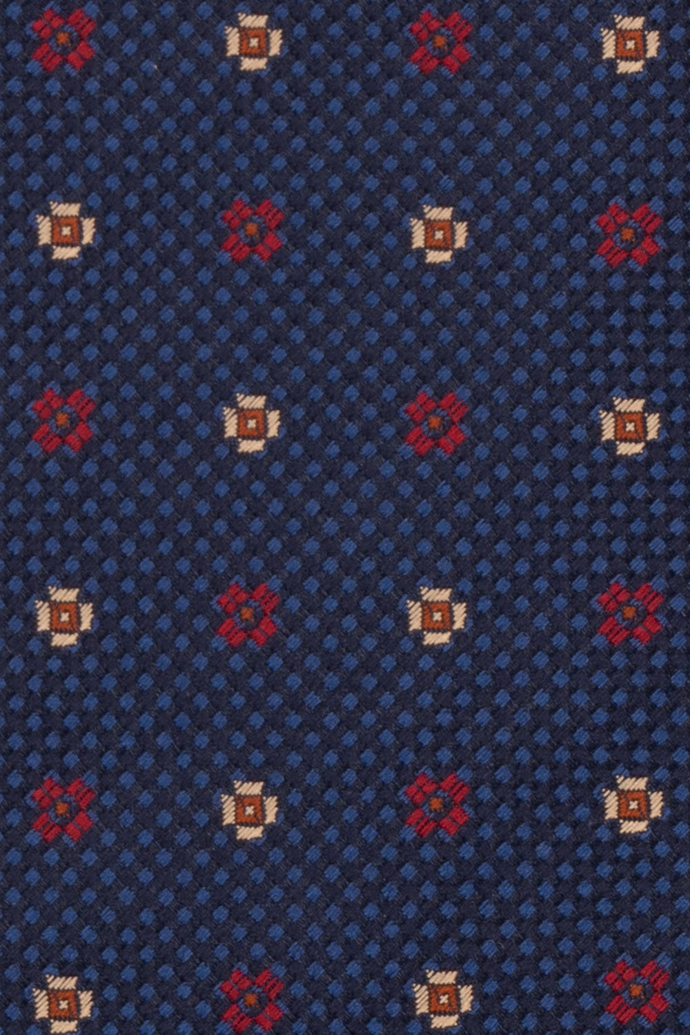 Chequered Floral Navy