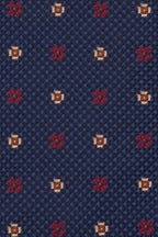 Chequered Floral Navy