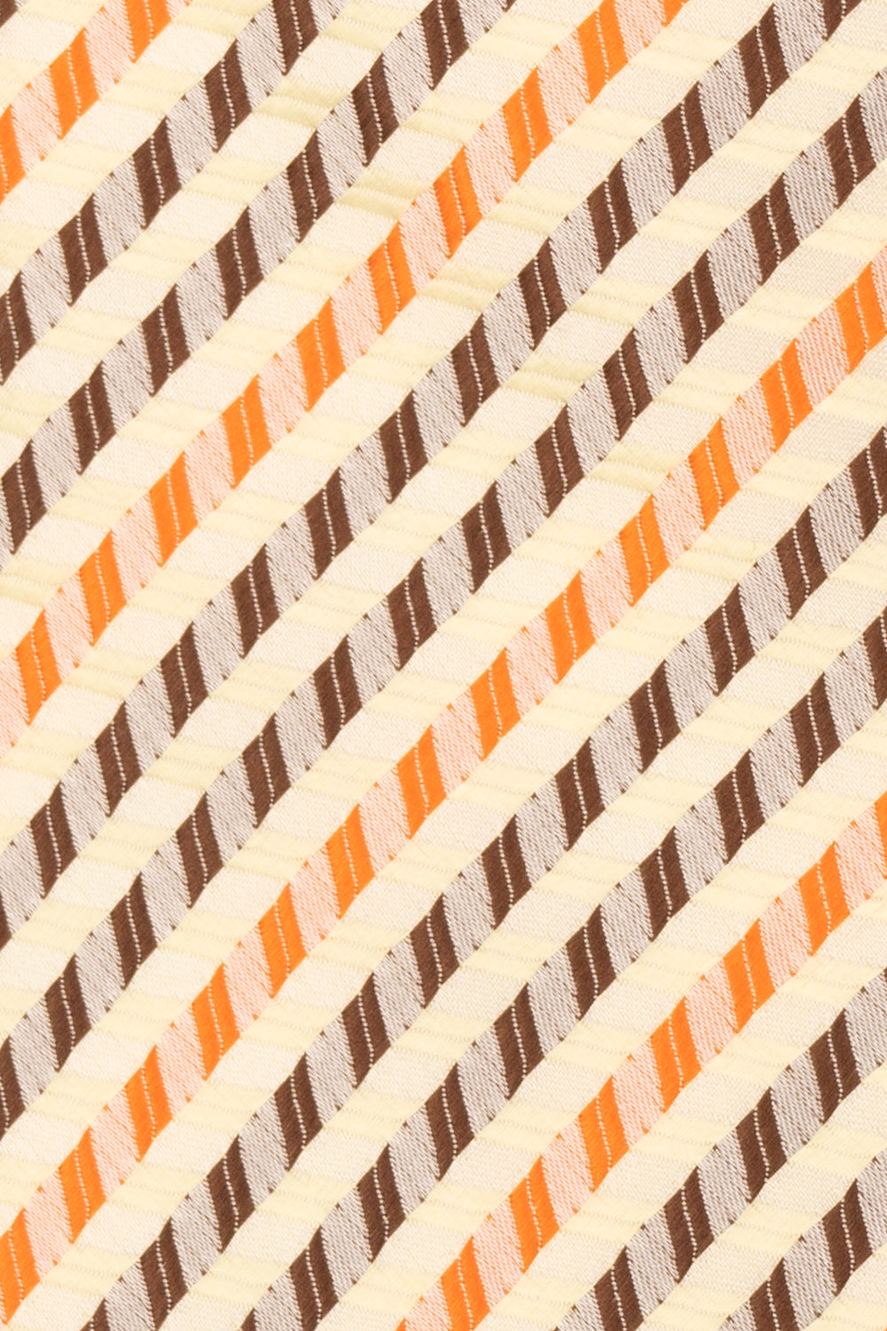 Geometric Stripes Cream Brown Orange