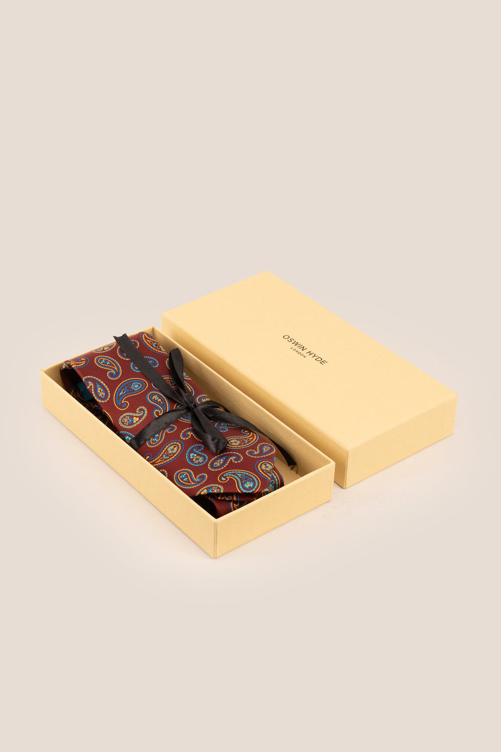 Bordo Paisley Silk Tie