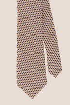 Blue Weave Print Silk Tie