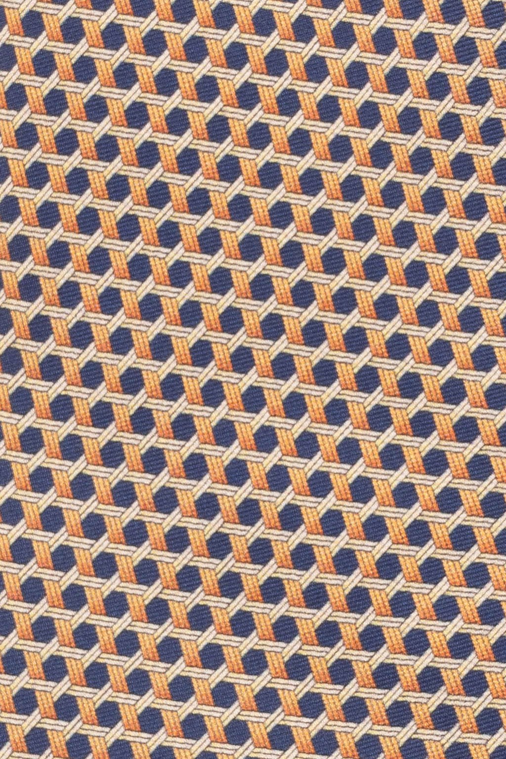 Blue Weave Print Silk Tie