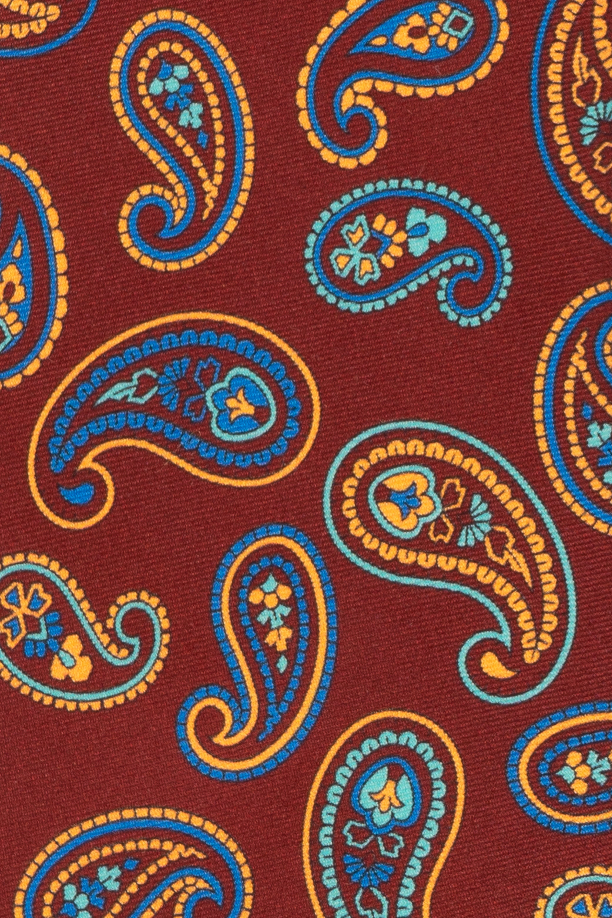 Bordo Paisley Silk Tie