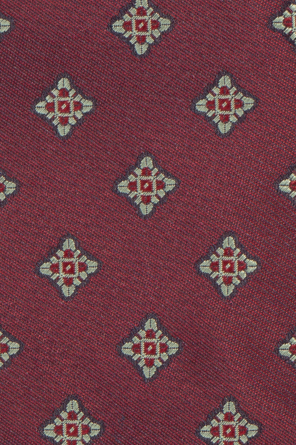 Square Motif Burgundy