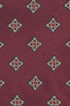Square Motif Burgundy