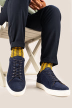 Harper Navy Suede
