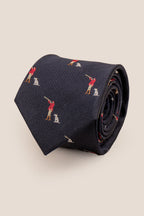 Hunting Navy Silk Tie