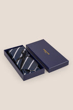 Stripe Navy White