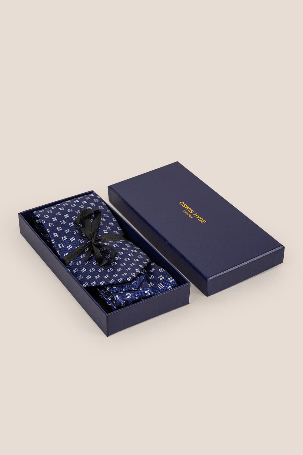Geometric Squares Navy