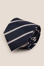 Stripe Navy White