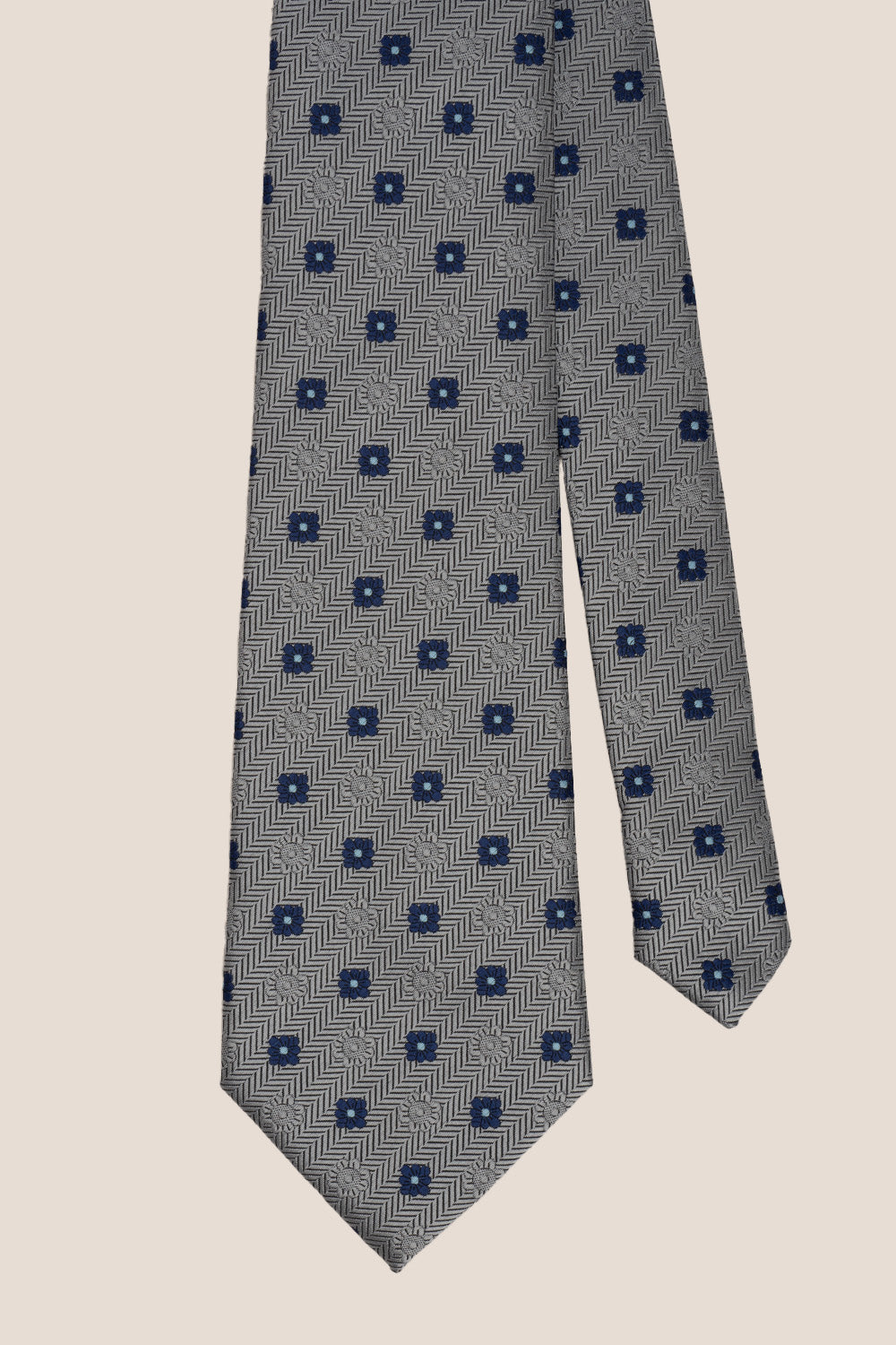 Stripes and Squares Grey