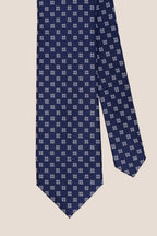 Geometric Squares Navy