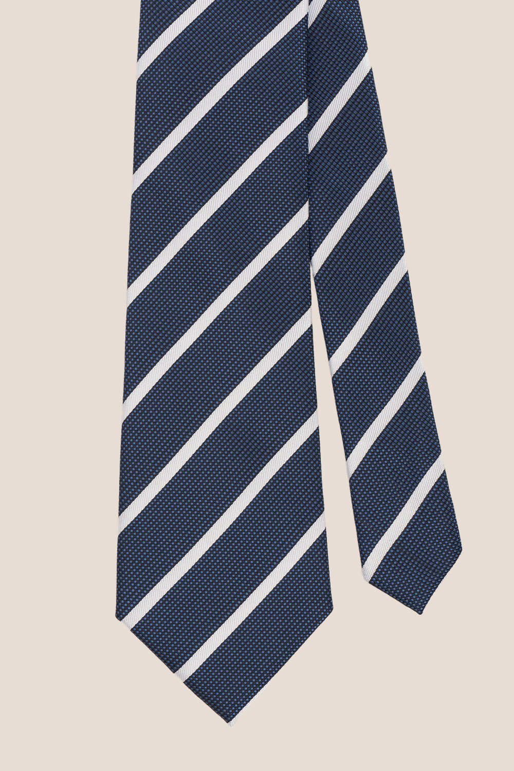 Stripe Navy White