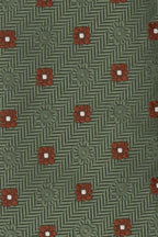 Stripes and Squares Green