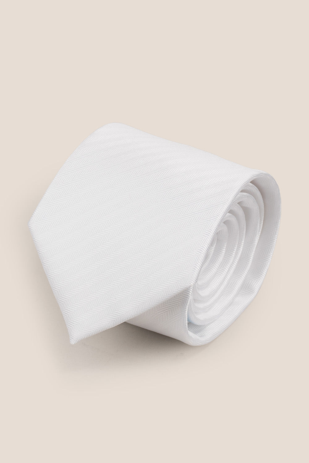 White Self Stripe
