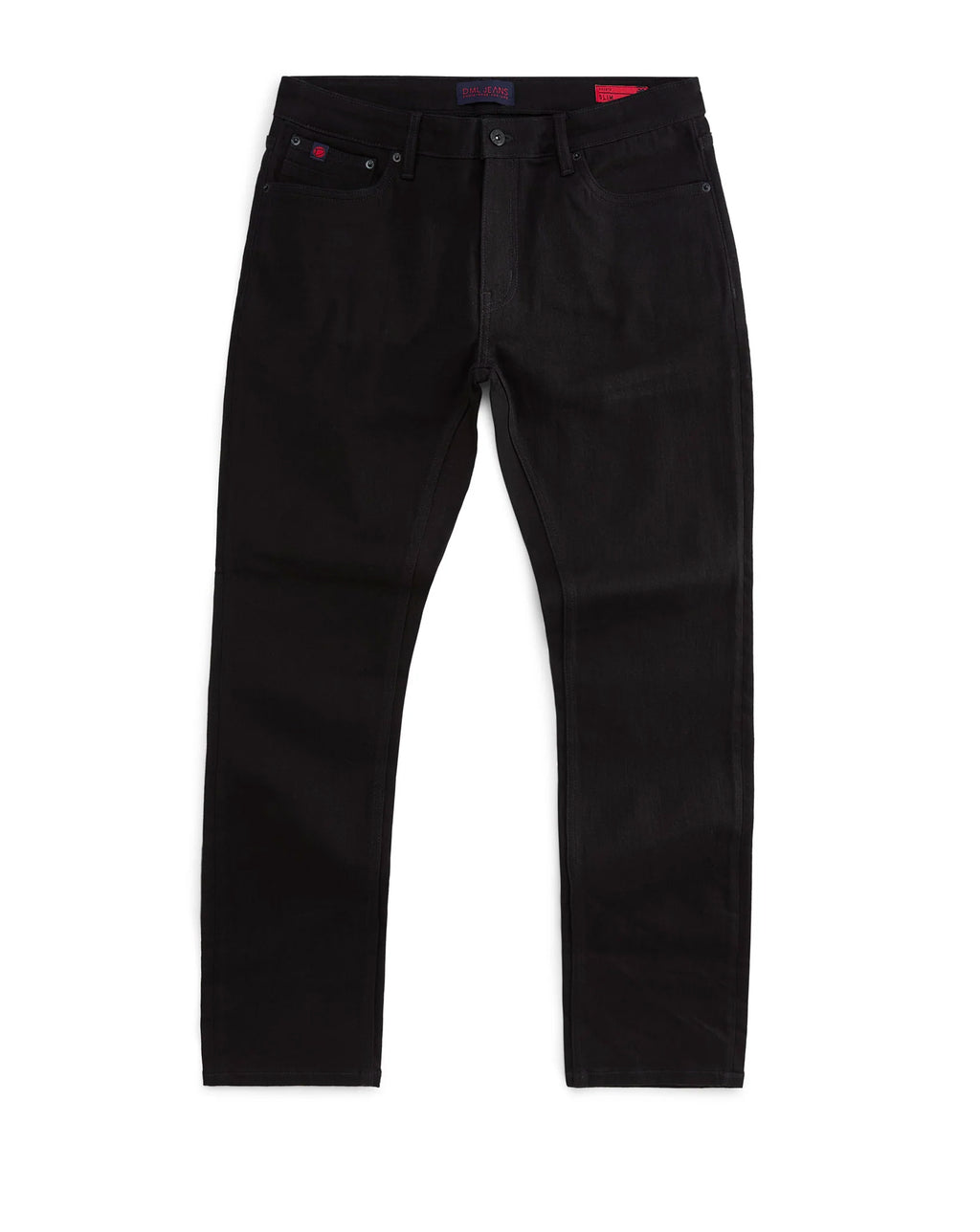 Dml Mens Slim Fit Jean Deep Black