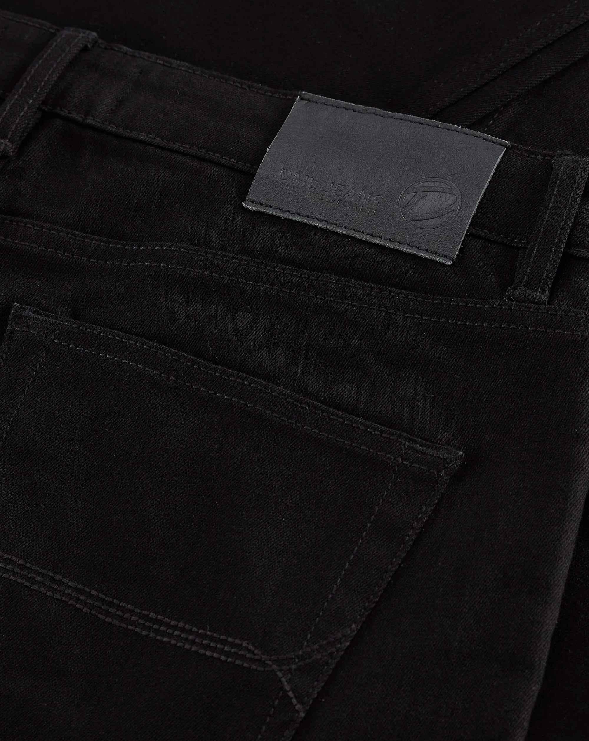 Dml Mens Slim Fit Jean Deep Black