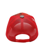 ED Hardy Brave Hearts 6 panel metallic RED Trucker Cap
