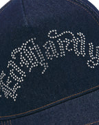 ED Hardy diamante Gothic 5 trucker cap DENIM