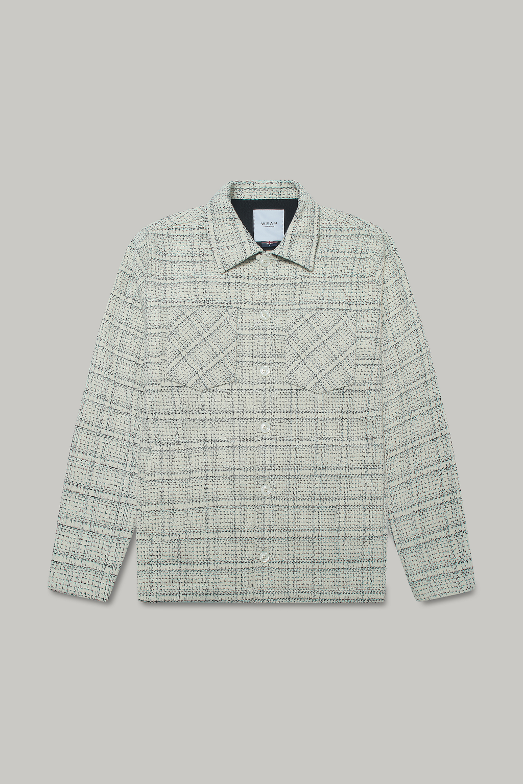 Bart Frame Overshirt - Ecru / Black