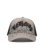 Ed Hardy Flaming 5 Panel trucker cap GREY