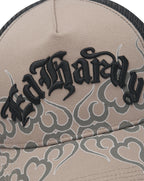 Ed Hardy Flaming 5 Panel trucker cap GREY