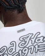 Ed Hardy Stay True graphic t shirt WHITE