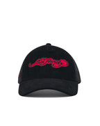 Ed Hardy embroidery applique cord 5 panel Trucker Cap BLACK