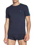 Emporio Armani Taped Seam T Shirt Marine