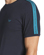 Emporio Armani Taped Seam T Shirt Marine