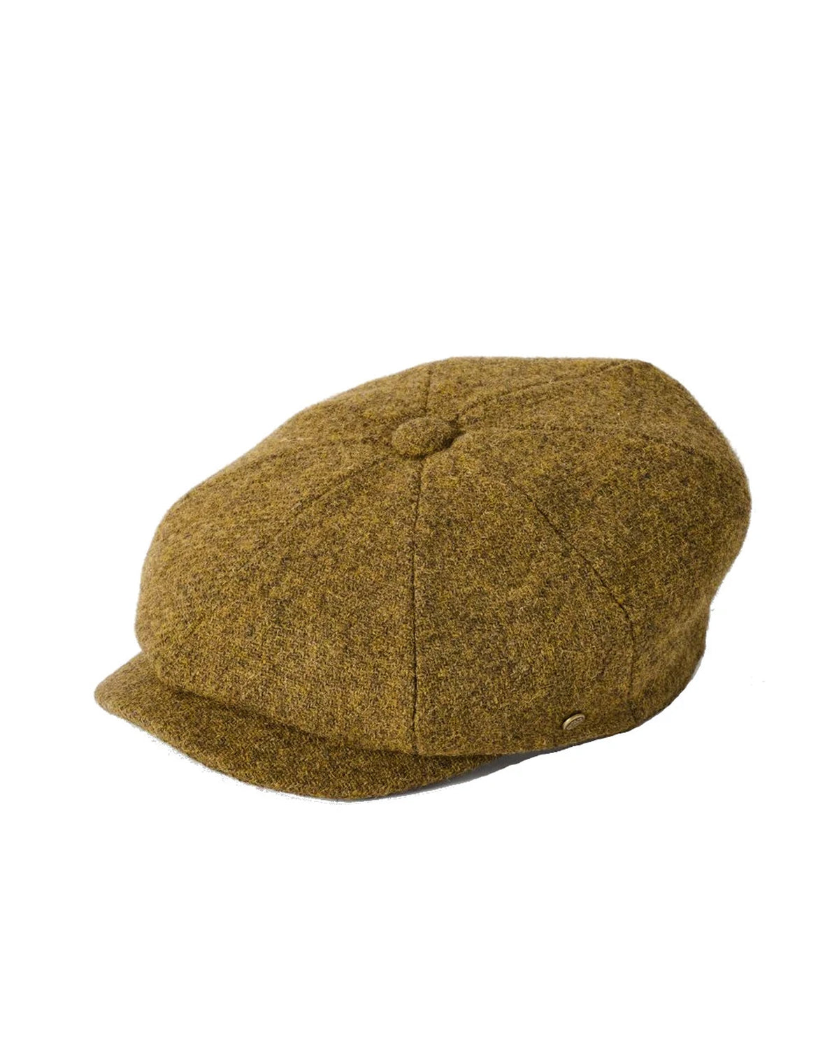Failsworth Carloway Harris Tweed 8 Panel Bakerboy Cap MOSS