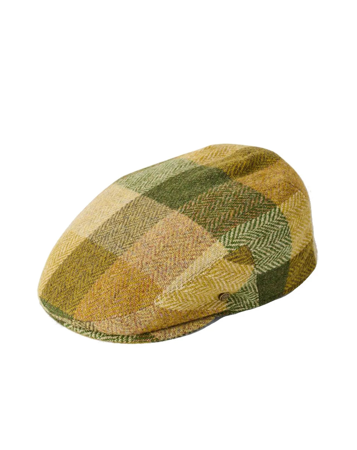 Failsworth Stornoway Harris tweed cap MOSS
