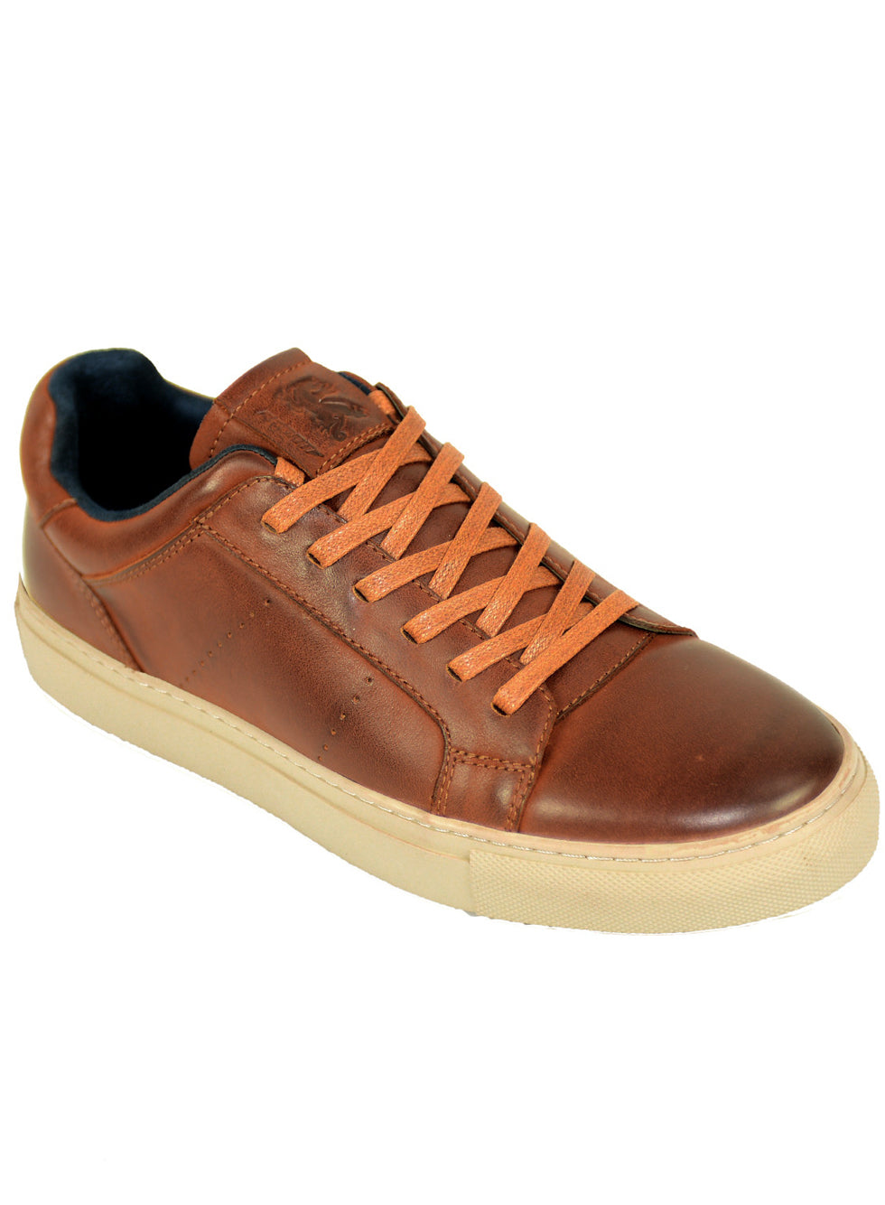 Front Bronx Leather Cup Sole Trainer Tan