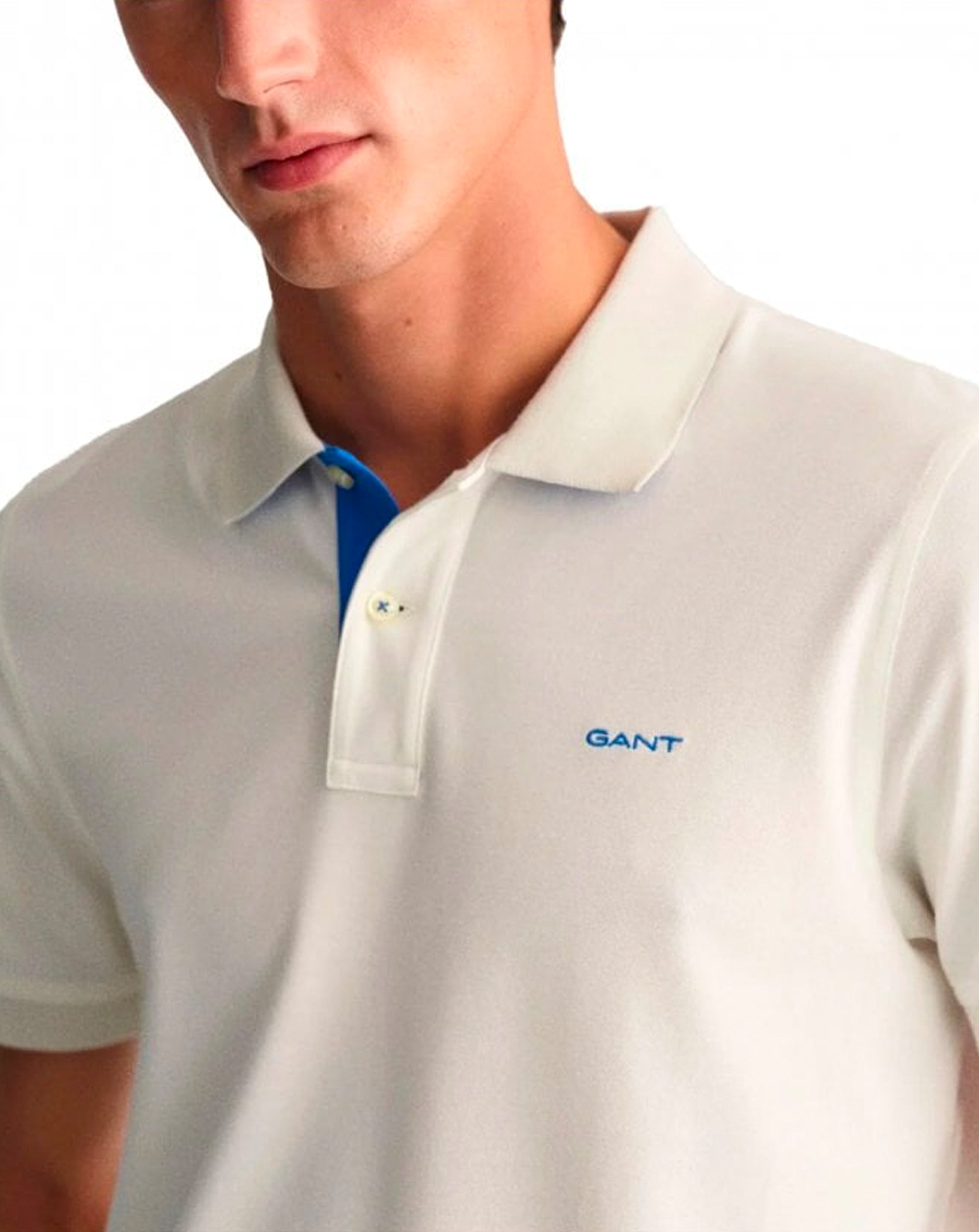 Gant Regular Pique Short Sleeve Rugger Polo Eggshell
