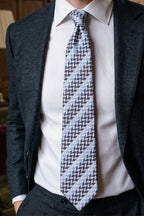 Geometric Stripes Blue Navy Black