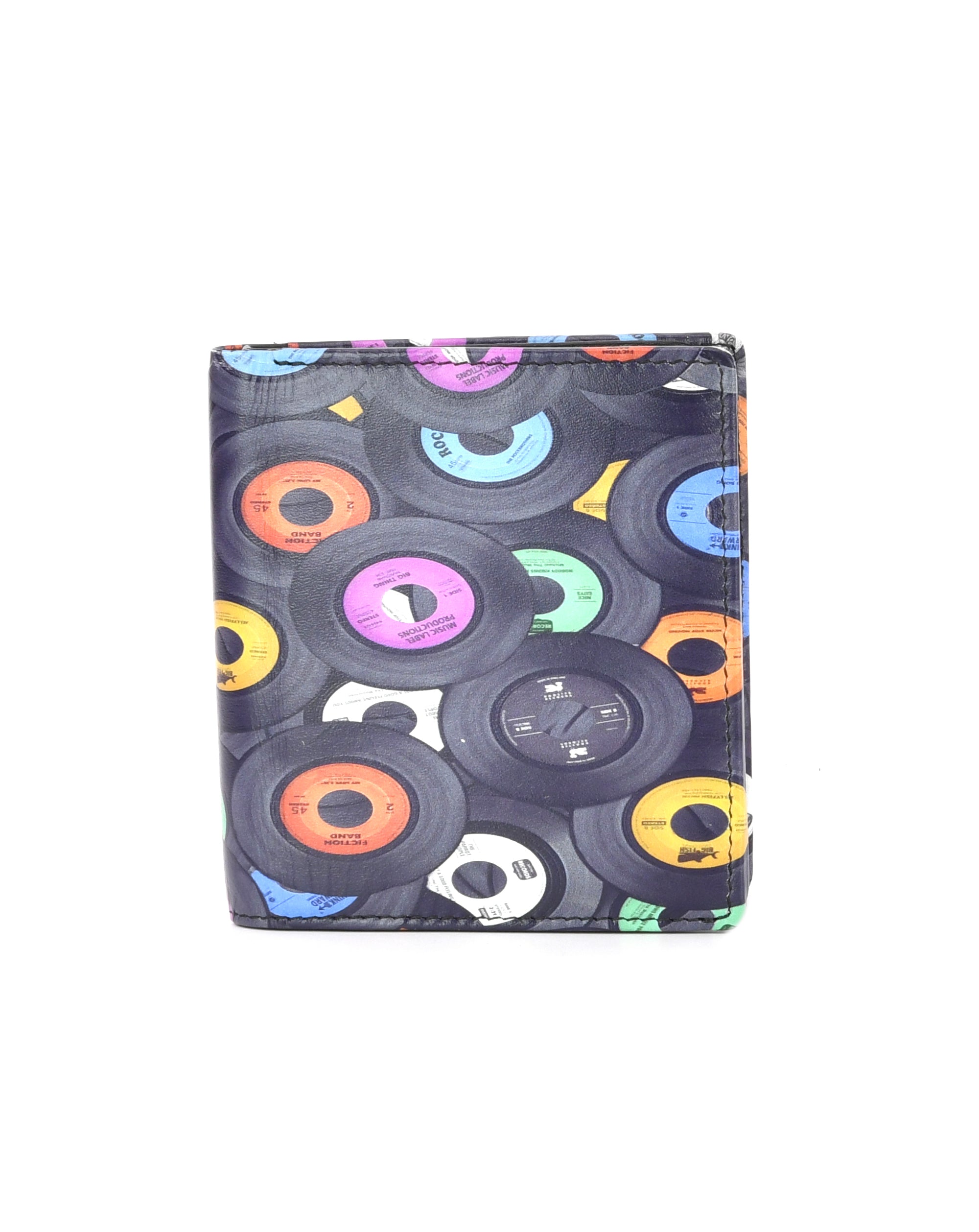 Golunski Gents Leather Wallet notecase retro vinyl image BLACK