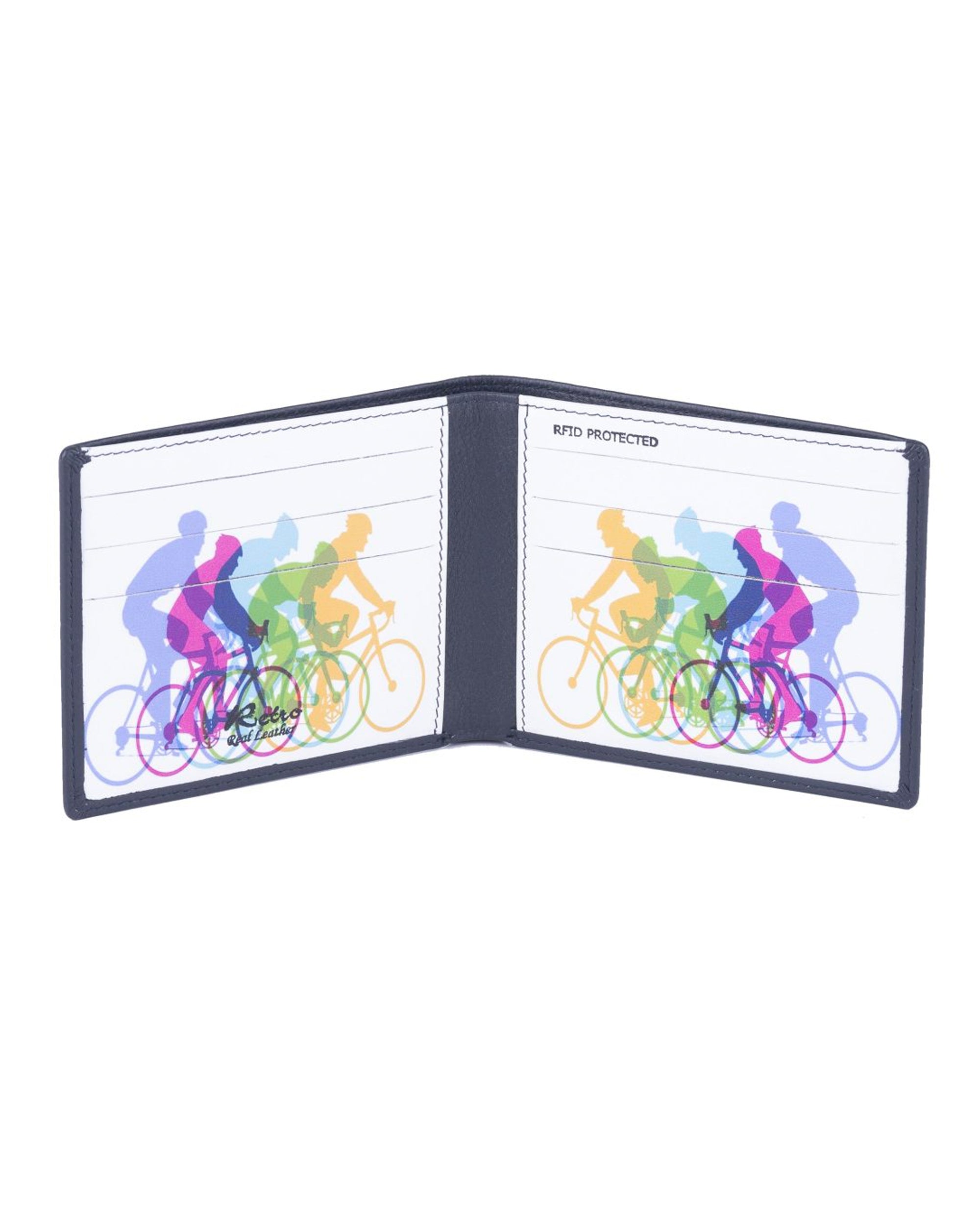 Golunski Gents notecase Leather Wallet Bikes inner BLACK