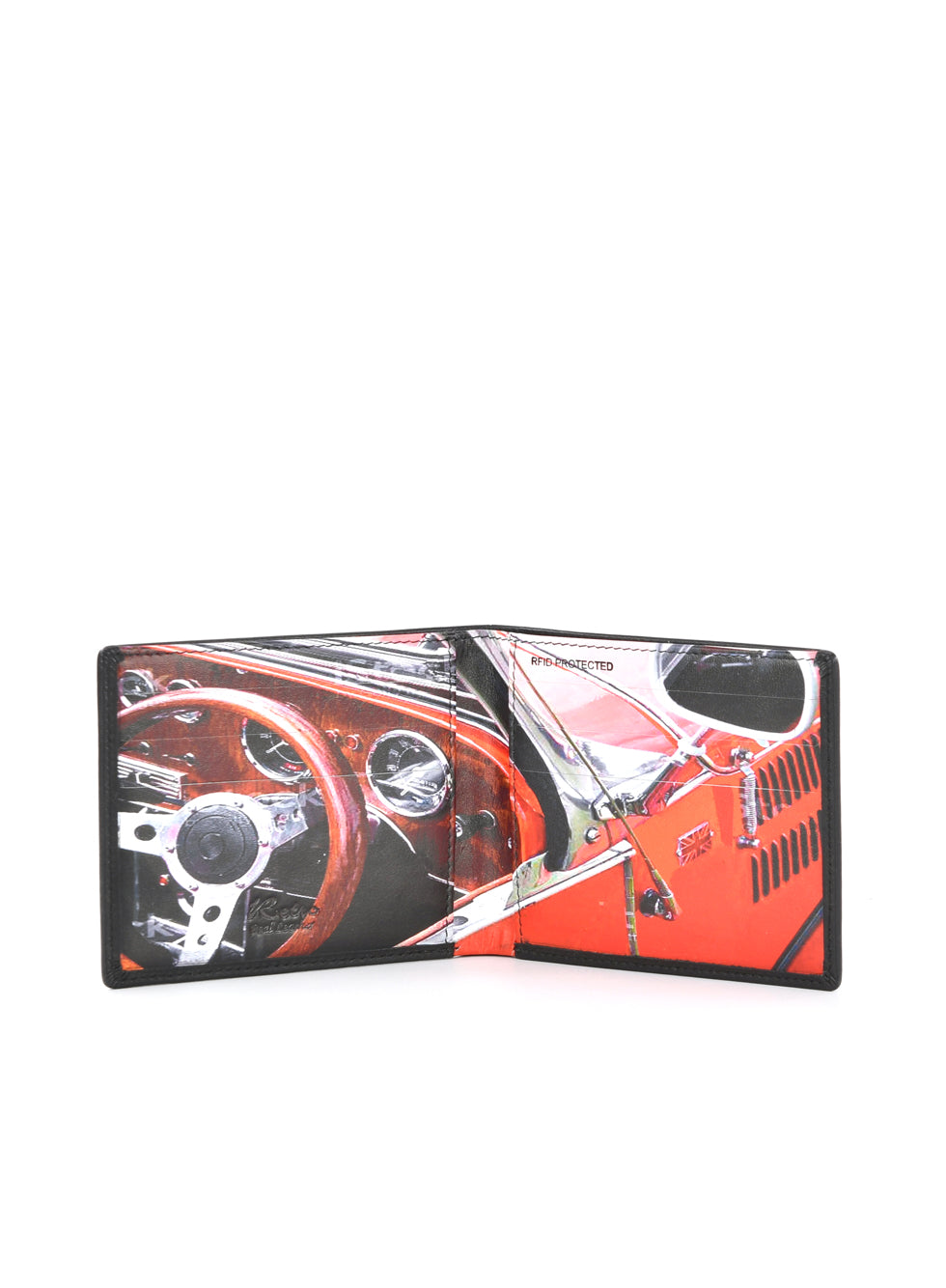 Golunski Mens Notecase Wallet Vintage Car Interior Black