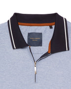 Guide London 1/4 Zip Polo Shirt Sky