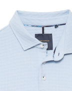 Guide London Cotton Detailed Polo Shirt Sky