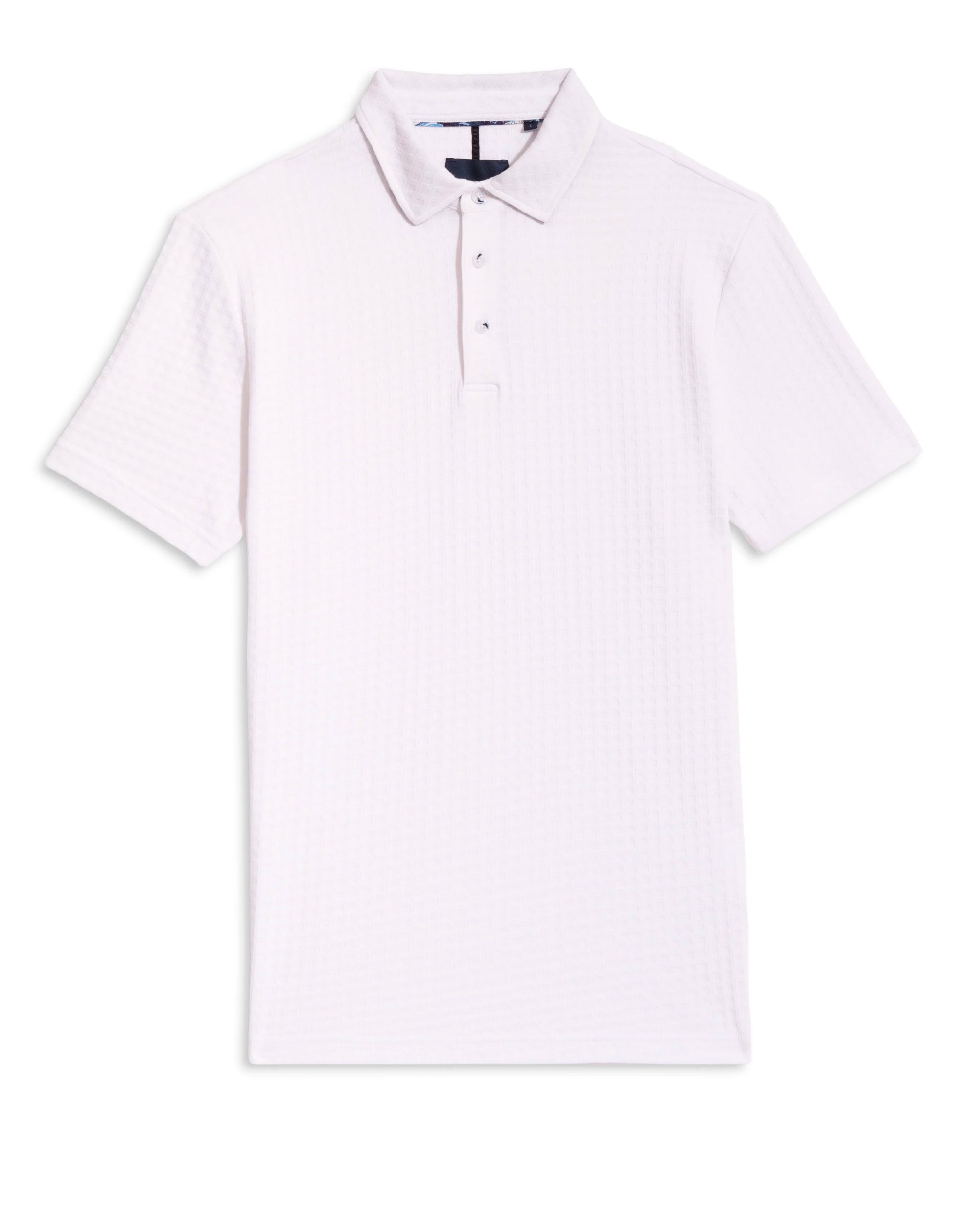 Guide London Cotton Detailed Polo Shirt White