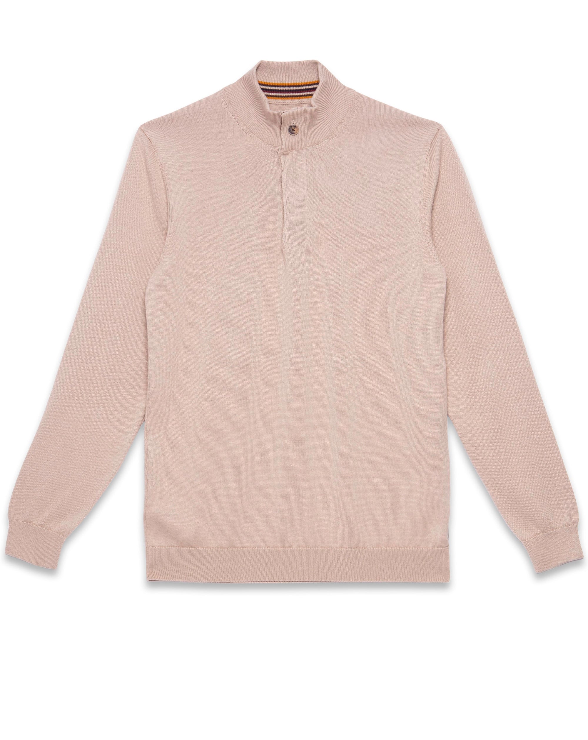 Guide Premium 1/4 Zip Cotton Sweater Stone