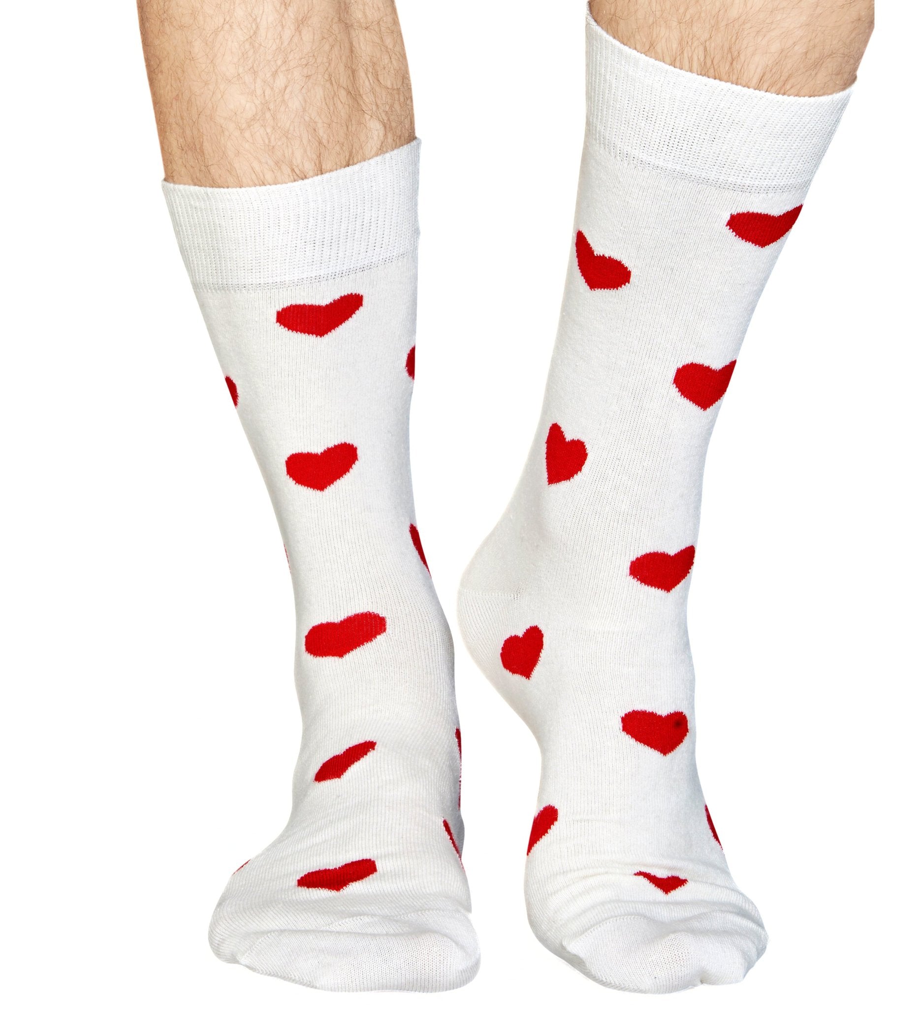 Happy Socks Heart Socks, White