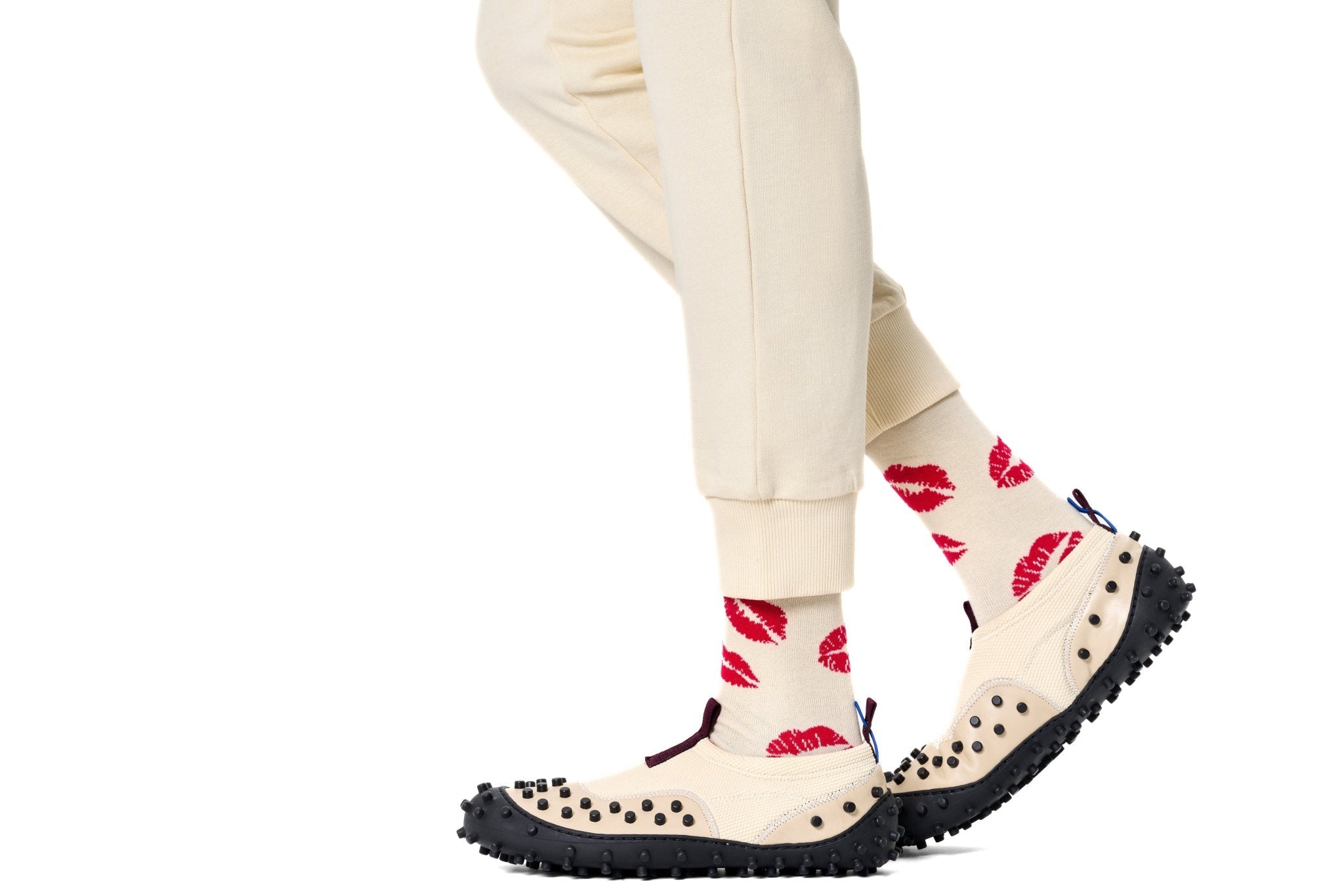 Happy Socks Kisses Socks, White